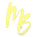 Brush style initials ‘MB’ in light yellow on a dark green gradient background, representing a freelance digital marketer in Calicut